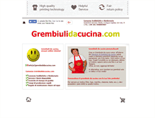 Tablet Screenshot of grembiulidacucina.com
